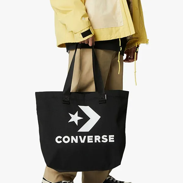 Túi Tote Converse Star Chevron 24675-A01 Màu Đen - Túi xách - Vua Hàng Hiệu