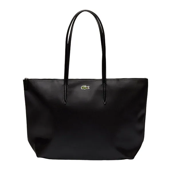 Túi Tote Nữ Lacoste Women's L.12.12 Concept Zip Tote Bag Black 000 NF1888PO 000 Màu Đen - Túi xách - Vua Hàng Hiệu