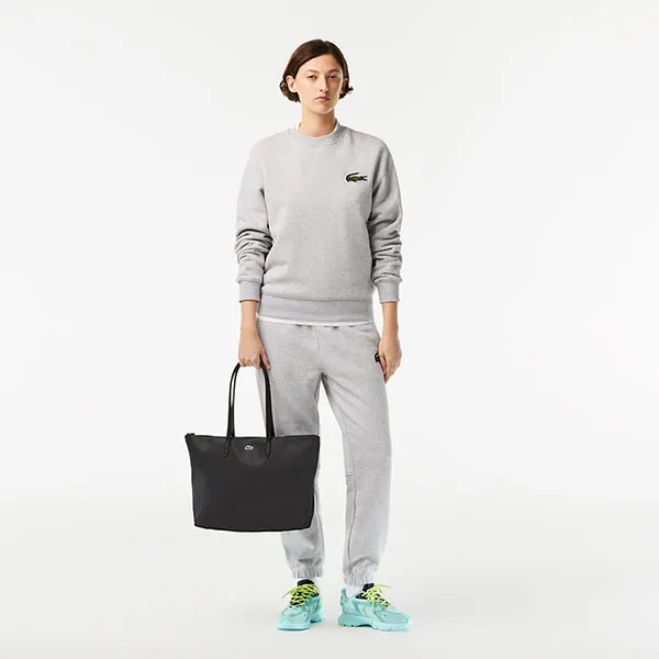 Túi Tote Nữ Lacoste Women's L.12.12 Concept Zip Tote Bag Black 000 NF1888PO 000 Màu Đen - Túi xách - Vua Hàng Hiệu