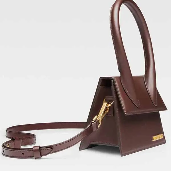 Túi Xách Nữ Jacquemus Le Chiquito Leather Crossbody Bag Brown Màu Nâu