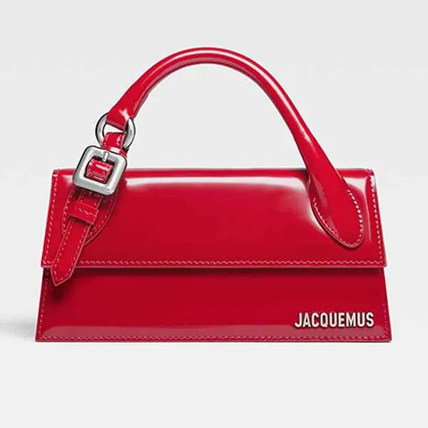 Túi Xách Nữ Jacquemus Le Chiquito Long Boucle Signature Buckled Handbag 233BA326-3128-470 Màu Đỏ