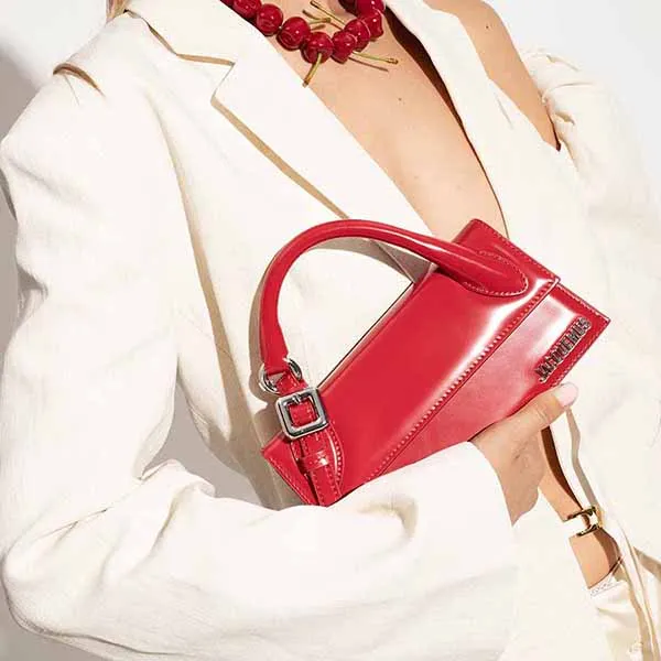 Túi Xách Nữ Jacquemus Le Chiquito Long Boucle Signature Buckled Handbag 233BA326-3128-470 Màu Đỏ
