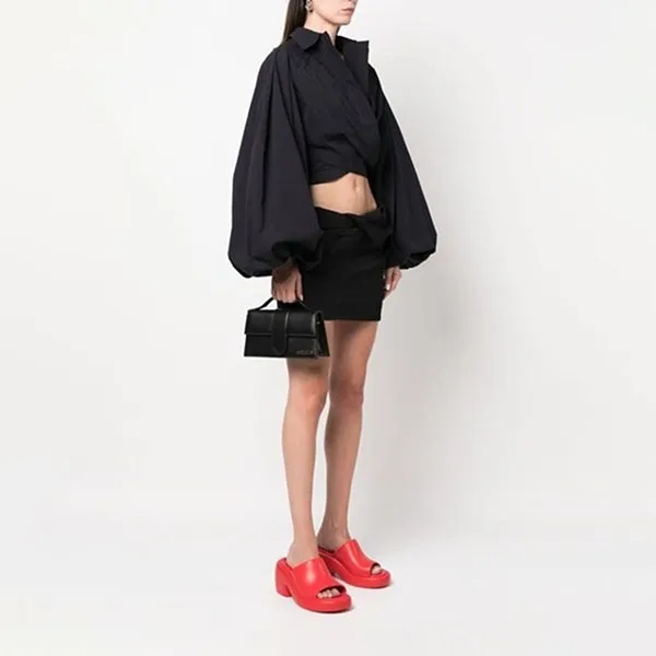 Túi Xách Nữ Jacquemus Le Grand Bambino Bag 213BA0073000990 Màu Đen - Túi xách - Vua Hàng Hiệu