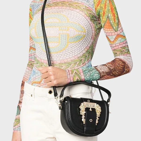 Túi Xách Tay Nữ Versace Jeans Couture Bag 75VA4BF2 ZS413 899 Màu Đen