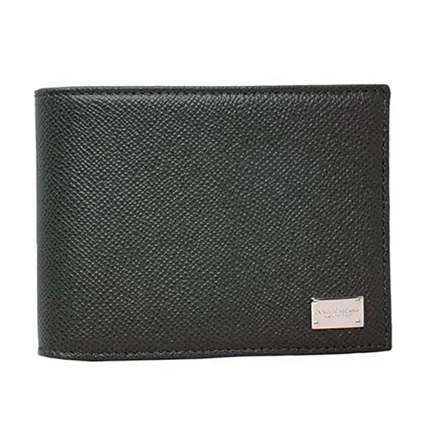 Ví Nam Dolce & Gabbana D&G Leather Bifold Wallet BP0437 B5373 Màu Đen - Túi xách - Vua Hàng Hiệu
