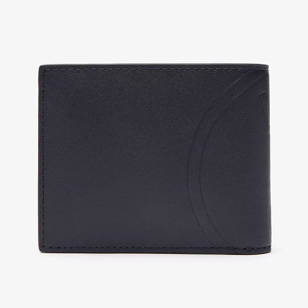 Ví Nam Lacoste Men's Crocodile Print Small Billfold NH4481FW L24 Màu Đen