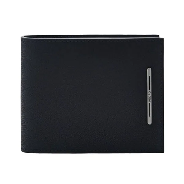 Ví Nam Pedro Leather Bi-Fold Flip Wallet Black 15940253 Màu Đen
