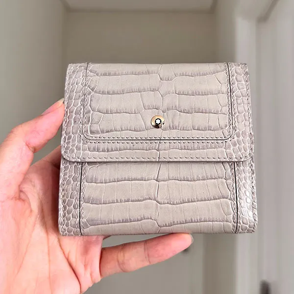 Ví Nữ Montblanc Boheme Leather Wallet 109609 Màu Xám - Túi xách - Vua Hàng Hiệu