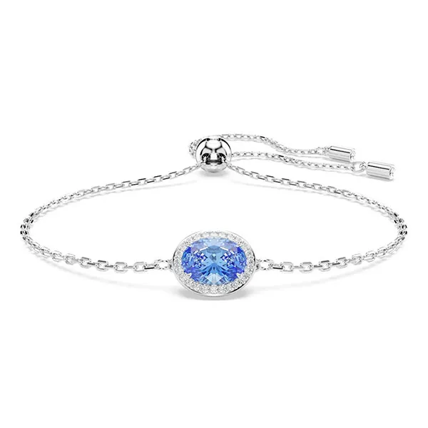 Vòng Đeo Tay Nữ Swarovski Constella Bracelet, Oval Cut, Blue, Rhodium Plated 5671895 Màu Xanh Blue - 1