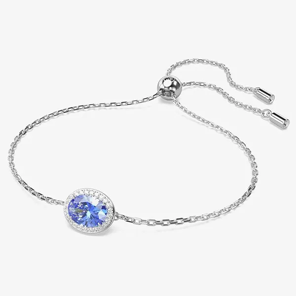 Vòng Đeo Tay Nữ Swarovski Constella Bracelet, Oval Cut, Blue, Rhodium Plated 5671895 Màu Xanh Blue - 3