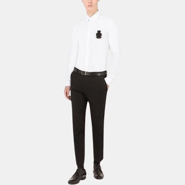 Áo Sơ Mi Dolce & Gabbana D&G Thêu Vương Miện G5EJ0ZGEI68 Màu Trắng Size 38 - Thời trang - Vua Hàng Hiệu