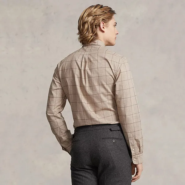 Áo Sơ Mi Nam Ralph Lauren Classic Fit Checked Twill Shirt Màu Nâu Size S - Thời trang - Vua Hàng Hiệu