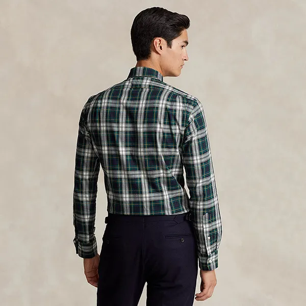 Áo Sơ Mi Nam Ralph Lauren Classic Fit Plaid Twill Shirt 588001 Màu Xanh/Xám Size XS - Thời trang - Vua Hàng Hiệu