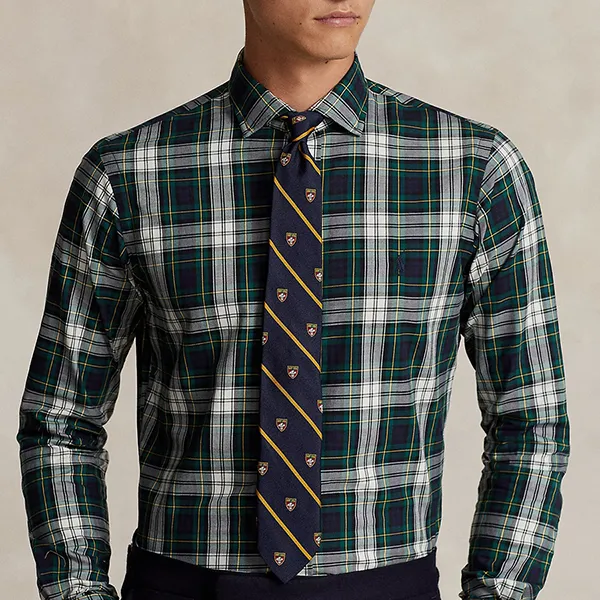 Áo Sơ Mi Nam Ralph Lauren Classic Fit Plaid Twill Shirt 588001 Màu Xanh/Xám Size XS - Thời trang - Vua Hàng Hiệu