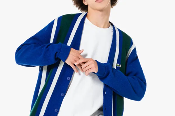 Áo Cardigan Lacoste Men's Live Vintage Inspired Wool Blend Buttoned Cardigan AH7306 Màu Xanh Navy Size 3 - Thời trang - Vua Hàng Hiệu