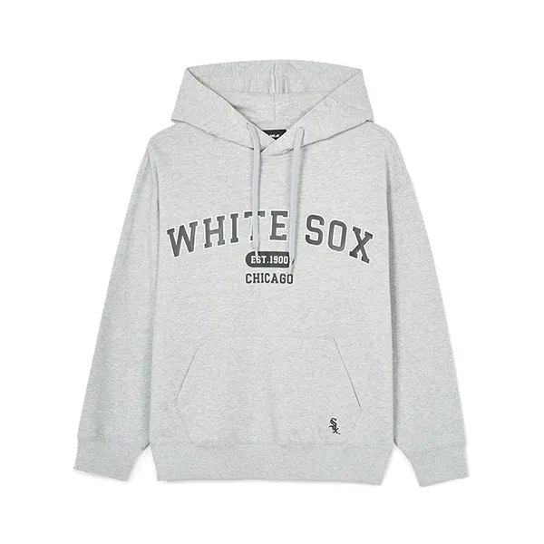 Áo Hoodie MLB Overfit của Varsity Chicago White Sox 3AHDV0141-44MGS Màu Xám