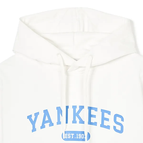 Áo Hoodie MLB Overfit của Varsity New York Yankees 3AHDV0141-50CRS Màu Trắng Kem