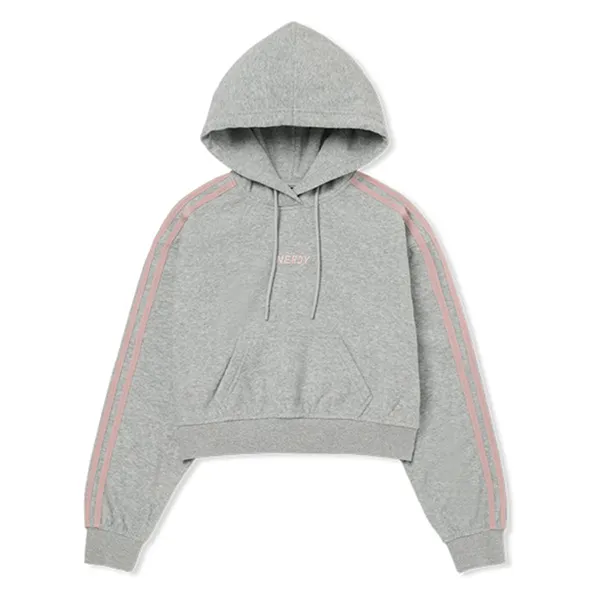 Áo Hoodie Nữ Nerdy Terry Crop Melange Gray Màu Xám - Thời trang - Vua Hàng Hiệu