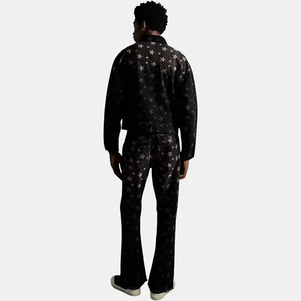 Áo Khoác Bò Nam Booman Họa Tiết Sao BMM61868 Màu Đen Họa Tiết Size S - Thời trang - Vua Hàng Hiệu