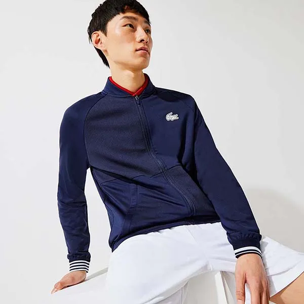 Áo Khoác Nam Lacoste Men's Sport Technical Zip Sweatshirt Màu Xanh Navy Size 5 - Thời trang - Vua Hàng Hiệu