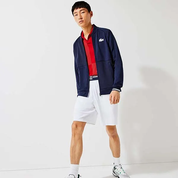 Áo Khoác Nam Lacoste Men's Sport Technical Zip Sweatshirt Màu Xanh Navy Size 5 - Thời trang - Vua Hàng Hiệu