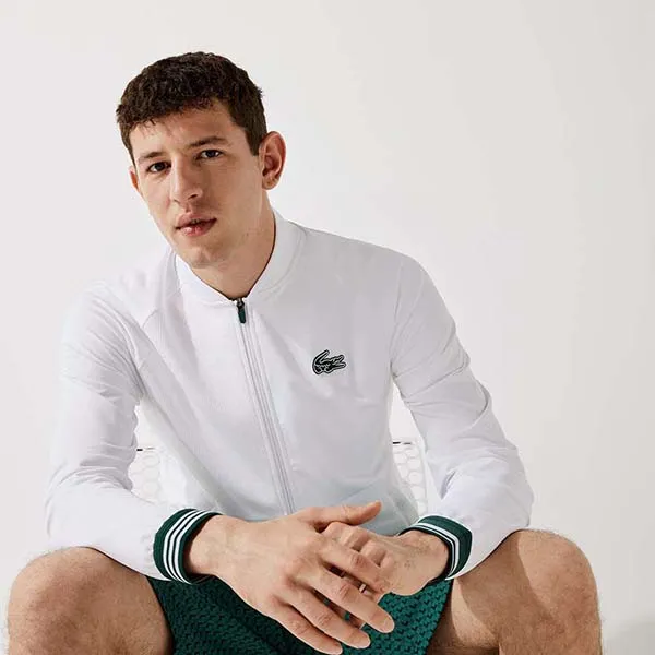 Áo Khoác Nam Lacoste Men's Sport Technical Zip Sweatshirt SH6974-00 Màu Trắng Size 5 - Thời trang - Vua Hàng Hiệu