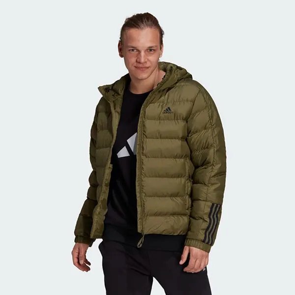 Áo Khoác Nam Adidas Itavic 3-Stripes Midweight Hooded Jacket GT1677 Màu Xanh Rêu Size XL - Thời trang - Vua Hàng Hiệu