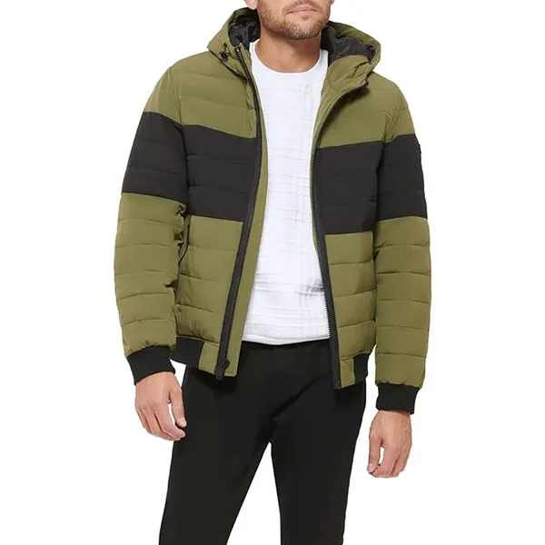 Áo Khoác Nam DKNY Men's Quilted Performance Hooded Jacket Màu Xanh Đen Size S - Thời trang - Vua Hàng Hiệu
