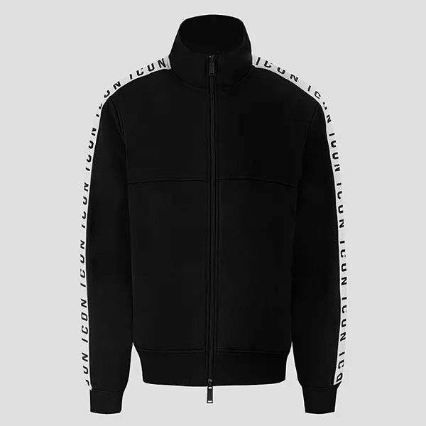 Áo Khoác Nam Dsquared2 Black With Tape Logo S79HG0013S25497_900 Màu Đen Size M