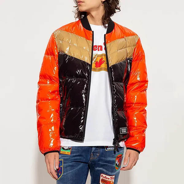 Áo Khoác Nam Dsquared2 Puffer Bomber S74AM1278 Phối Màu Size 48