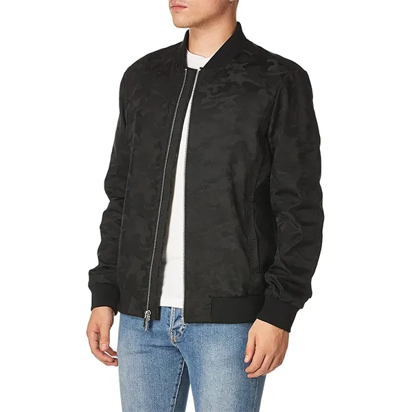 Áo Khoác Nam Karl Lagerfeld Paris Men's Bomber LO0C00 BLK Màu Đen Size S - Thời trang - Vua Hàng Hiệu
