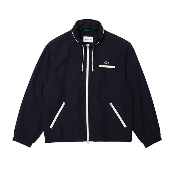 Áo Khoác Nam Lacoste Men's Lightweight Water-Resistant Hooded Windbreake BH1933 HDE Màu Xanh Navy Size 48 - Thời trang - Vua Hàng Hiệu