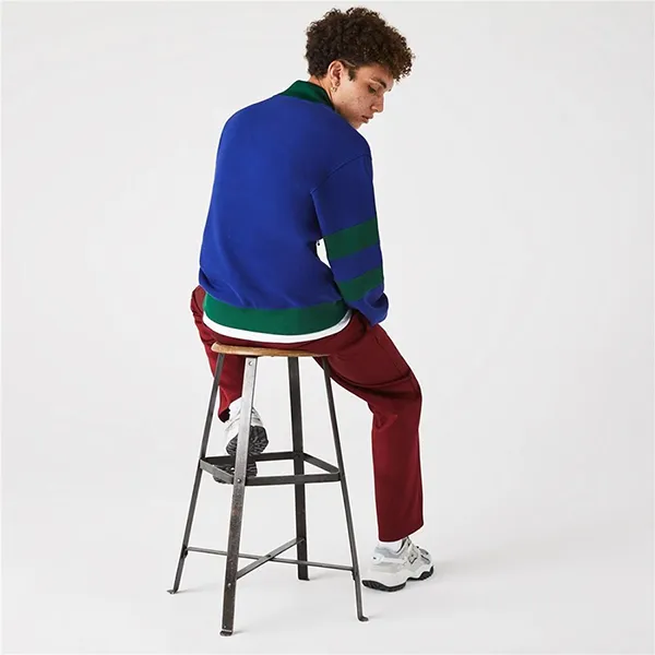 Áo Khoác Nam Lacoste Men's Sweatshirt SH7393 Màu Xanh Size 3 - Thời trang - Vua Hàng Hiệu