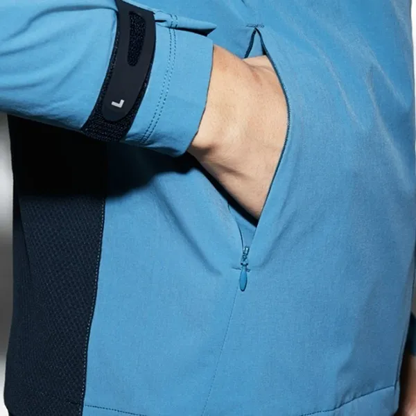 Áo Khoác Nam Lacoste Printed Jacket BH3530 Màu Xanh Blue Size 5 L