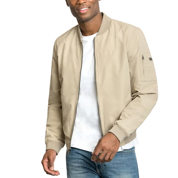 Áo Khoác Nam Michael Kors MK Men's Bomber Jacket MK28288 Màu Khaki Size M