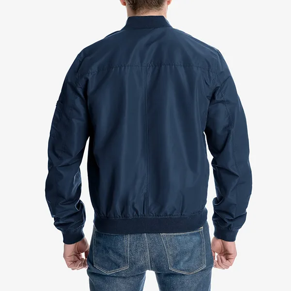 Áo Khoác Nam Michael Kors MK Men's Bomber Jacket MK28288 Màu Xanh Navy Size M
