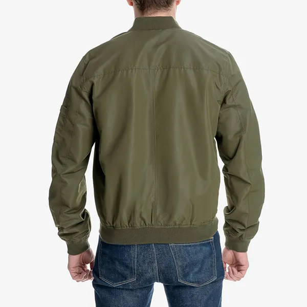 Áo Khoác Nam Michael Kors MK Men's Bomber Jacket MK28288 Màu Xanh Olive Size S
