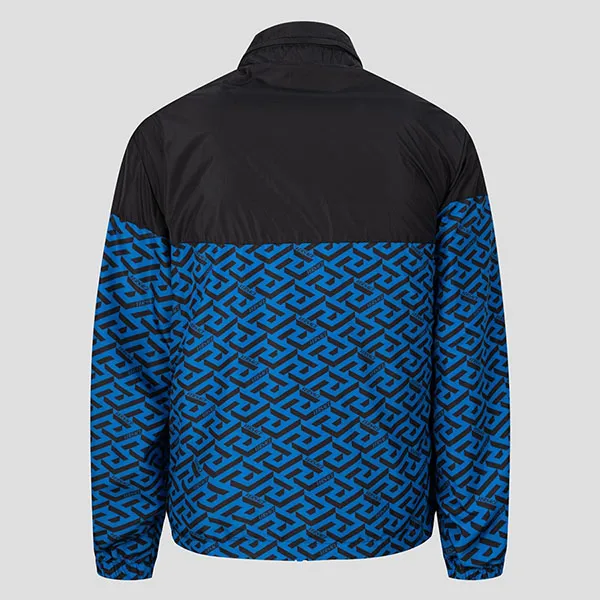 Áo Khoác Nam Versace Black With La Greca Blue Logo 1010101 1A07299 5U290 Màu Xanh Đen - Thời trang - Vua Hàng Hiệu