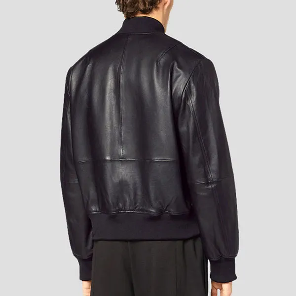 Áo Khoác Nam Versace Jeans Couture Black Leather With Logo Embroidered 75GAVP07 CPPS3 G89 Màu Đen - Thời trang - Vua Hàng Hiệu