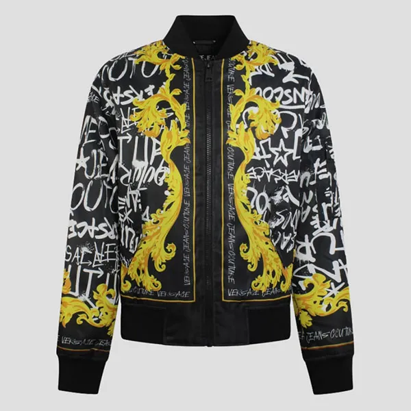 Áo Khoác Nam Versace Jeans Couture Black With Pattern Printed 75GASD01 CQS73 G89 Phối Màu