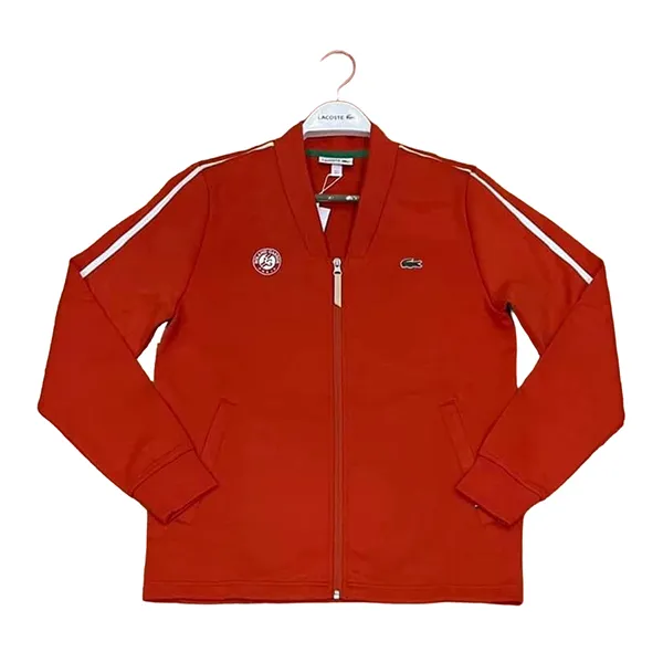 Áo Khoác Nỉ Nam Lacoste Men's Sport Roland Garros V-Neck Zip Sweatshirt Màu Cam Size 3 - Thời trang - Vua Hàng Hiệu