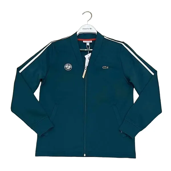 Áo Khoác Nỉ Nam Lacoste Men's Sport Roland Garros V-Neck Zip Sweatshirt Màu Xanh Green Size 3 - Thời trang - Vua Hàng Hiệu