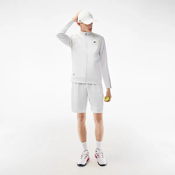 Áo Khoác Nỉ Nam Lacoste Tennis Daniil Medvedev Zipped Sweatshirt SH5220 WUI Màu Trắng Size 3 - Thời trang - Vua Hàng Hiệu