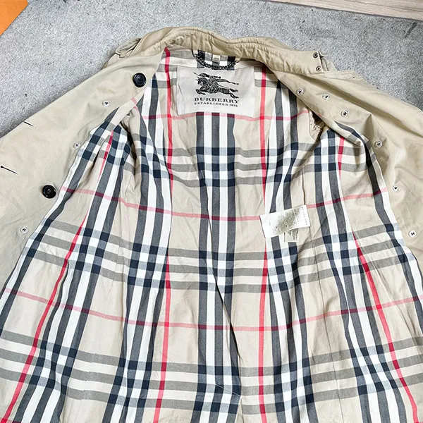 Áo Khoác Nữ Burberry Trench Coat Màu Be Size 2UK