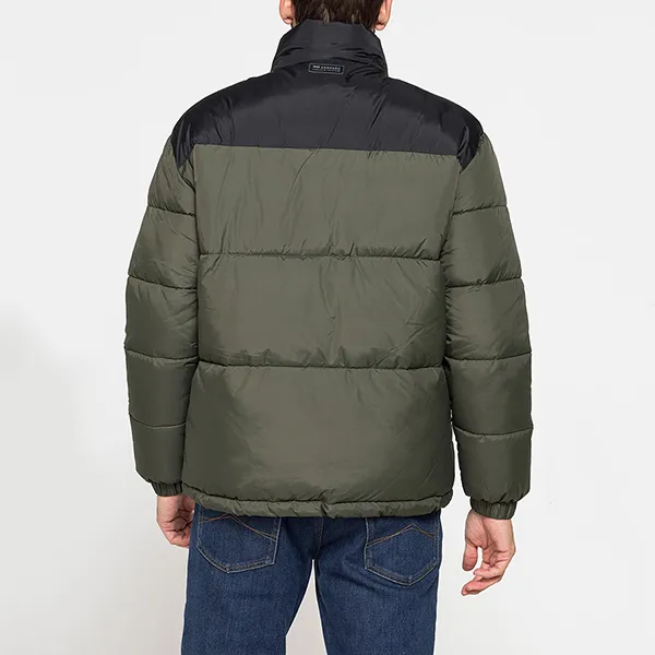 Áo Khoác Phao Nam Carrera Jeans Block Color Padded Down Jacket Over Fit 409C1417X_39H Màu Xanh Green Size L - Thời trang - Vua Hàng Hiệu