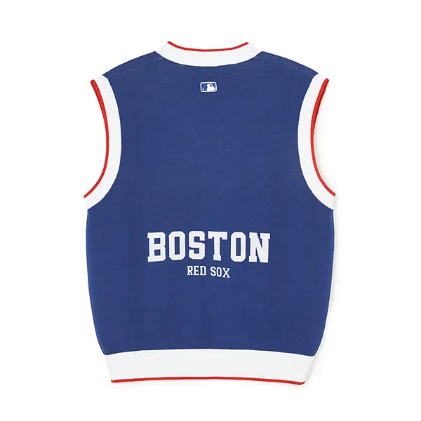 Áo Len Ghi Lê MLB Varsity Boston Red Sox 3AKPV0341-43RBS Màu Xanh Đỏ