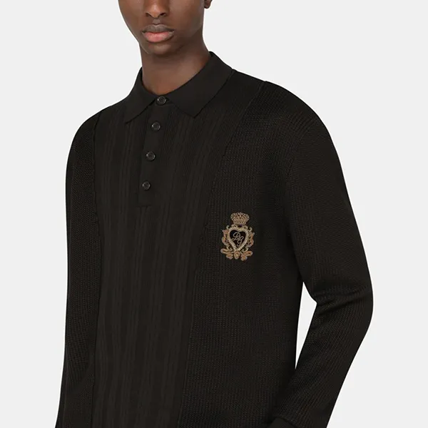 Áo Len Nam Dolce & Gabbana D&G Tag Ong GXE13ZJBMJ6N0000 Màu Đen Size XS