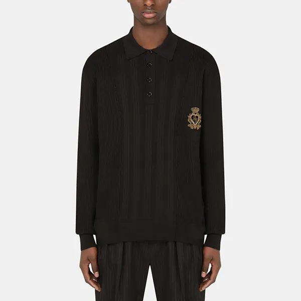 Áo Len Nam Dolce & Gabbana D&G Tag Ong GXE13ZJBMJ6N0000 Màu Đen Size XS