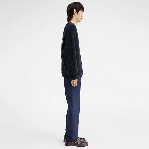 Áo Len Nam Jacquemus Dark Navy With Logo Printed 236KN284/2329390 Màu Xanh Navy