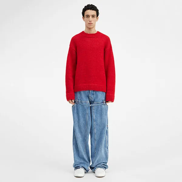 Áo Len Nam Jacquemus Red With Logo Printed 236KN284/2329470 Màu Đỏ - Thời trang - Vua Hàng Hiệu